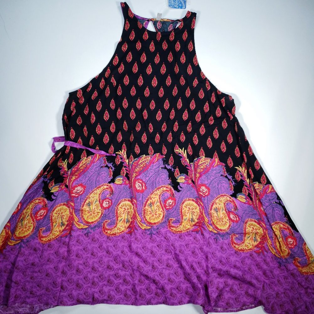 Free People Intimately Paisley Print Dress Medium